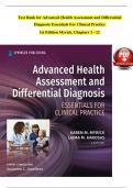 TEST BANK For Advanced Health Assessment and Differential Diagnosis Essentials for Clinical Practice 1st Edition Myrick, Verified Chapters 1 - 12, Complete Newest Version