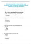 NRNP 6552 MIDTERM EXAM LATEST 2023 /NRNP6552 WEEK 6 MIDTERM 100 QUESTIONS AND ANSWERS| VERIFIED ANSWERS How can liver and renal diseases result in abnormal uterine bleeding (AUB)? a. They cause an imbalance in platelet aggregation. b. They result in an in