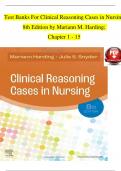 Clinical Reasoning Cases in Nursing, 8th Edition TEST BANK by Mariann M. Harding, Verified Chapters 1 - 15, Complete Newest Version