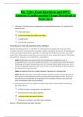 Rn- Nclex Exam Questions and 100%  Answers (Cardiovascular Drugs) Download to  Score an A