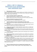 NR511/ NR 511 Midterm PRACTICE Exam QUESTIONS AND ANSWERS 2024 