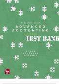 Test Bank for Fundamentals of advanced accounting 8th edition