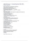 GEB 3213 Exam 2 – Trammell Questions With 100% Correct Answers.  What are approaches to communication dictated by? Cultural contexts - the cultural norms Why does the US prefer the direct approach? Because we value sincerity and openness. The US business 