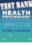 Test bank Health psychology a biopsychosocial approach second edition