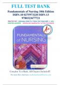  Fundamentals of Nursing 10th Edition by Patricia A. Potter, Anne Griffin Perry, Patricia A. Stockert, Amy Hall-Test Bank