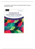 Introduction to Social Work in Canada 2nd edition Ives Denov Sussman Test Bank