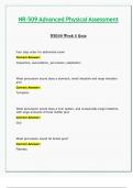 NR509 / NR 509 Week 5 Quiz (Latest 2024 / 2025): Advanced Physical Assessment - Chamberlain