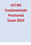 RN Fundamentals ATI Proctored Exam 2024