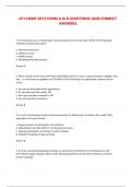 ATI COMP 2013 FORM A & B QUESTIONS AND CORRECT ANSWERS 1. A community nurse is conducting a needs assessment of a community. Which of the following methods will yield direct data? a. Informant interviews b. Medical records c. Health surveys d. Morbidity/m