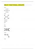 MCAT FUNCTIONAL GROUPS.