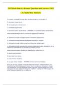 EMT Basic Practice Exam 4 Questions and Answers (2023 / 2024) (Verified Answers)