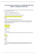 ATI COMPREHENSIVE PREDICTOR EXAM | COMPREHENSIVE ATI PREDICTOR QUESTIONS AND CORRECT ANSWERS A nurse is assessing a client who has received an antibiotic. The nurse should identify which of the following findings is an indication of a possible allergic re