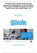 Stuvia 2223590 test bank lewiss medical surgical nursing assessment and management of clinical problems single volume 12th edition by mariann m Questions with complete Solutions Latest 2023/2024.