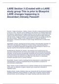 LARE Section 3 (Created with a LARE study group This is prior to Blueprint LARE changes happening in December) Already Passed!!