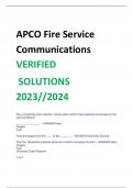 APCO Fire Service  Communications  VERIFIED   SOLUTIONS  2023//2024 