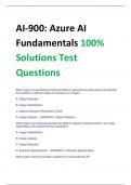 AI-900: Azure AI  Fundamentals 100%  Solutions Test Questions 