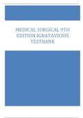 MEDICAL SURGICAL 9TH  EDITION IGNATAVICIUS