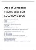 Area of Composite Figures-Edge quiz SOLUTIONS 100% 