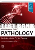 Test Bank For Goodman And Fuller’s Pathology, 5th - 2021 All Chapters - 9780323673556
