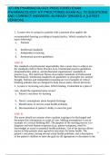 ATI RN PHARMACOLOGY PROCTORED EXAM /PHARMACOLOGY ATI PROCTORED EXAM ALL 70 QUESTIONS AND CORRECT ANSWERS /ALREADY GRADED A [LATEST VERSION]