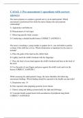 CASAL 1 Pre-assessment 1 questions with correct answers