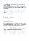 CASAL II High Stakes Study Guide questions with correct answers