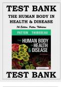 TEST BANK FOR THE HUMAN BODY IN HEALTH & 7TH EDITION BY PATTON, THIBODEAU