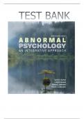 Test Bank for Abnormal Psychology An Integrative Approach 6th Edition Part 1 by Barlow