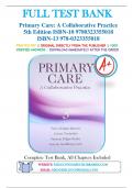 Test Bank for Primary Care: A Collaborative Practice 5th Edition by Terry Mahan Buttaro, JoAnn Trybulski, Patricia Polgar-Bailey & Joanne Sandberg-Cook 9780323355018 Chapter 1-50 | Complete Guide A+