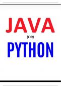 JAVA OR PYTHON 