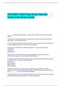 UTA INSY 2303 Final Exam Review (Units 5-8) Study Guide