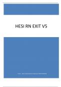 HESI RN EXIT V5 | 100% Exam Q&A