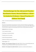 Psychotherapy for the Advanced Practice  Psychiatric Nurse, Second Edition: A How- To Guide for Evidence- Based Practice 2nd  Edition Test Bank