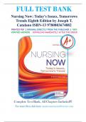  Nursing Now: Today's Issues, Tomorrows Trends 8th Edition by Joseph T. Catalano ISBN 9780803674882-Test Bank