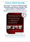 Textbook of Radiographic Positioning and Related Anatomy 11th Edition by John Lampignano & Leslie E. Kendrick-Test Bank 