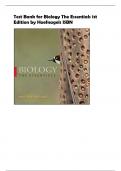 Test Bank for Biology The Essentials 1st  Edition by Hoefnagels ISBN