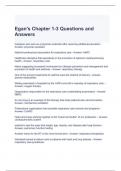 Egan's Chapter 1-3 Questions and Answers