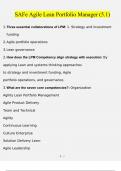 SAFe Agile Lean Portfolio Manager (5.1) Questions and Answers (2023/2024) (Verified Answers)