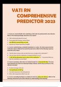 VATI RN COMPREHENSIVE PREDICTOR 2023 REAL EXAM 180 NGN.