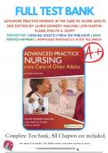 Test Bank for Advanced Practice Nursing in the Care of Older Adults 2nd Edition By Laurie Kennedy-Malone; Lori Martin-Plank; Evelyn G. Duffy 