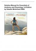 Solution Manual for Essentials of Anatomy and Physiology 1st Edition by Saladin Mcfarland ISBN