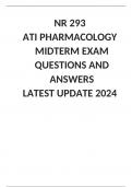 NR 293  ATI PHARMACOLOGY MIDTERM EXAM QUESTIONS AND ANSWERS  LATEST UPDATE 2024