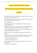 EVOC STUDY GUIDE EXAM QUESTIONS AND ANSWERS (Verified by Expert)