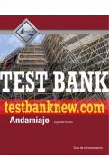 Test Bank For Scaffolding (in Spanish) 2nd Edition All Chapters - 9780134443362