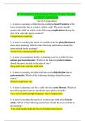 ATI Pediatric Proctored Exam Study Guide LATEST VERSION (Level 3 exam notes)