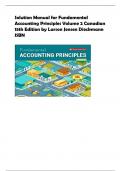 Solution Manual for Fundamental  Accounting Principles Volume 2 Canadian  15th Edition by Larson Jensen Dieckmann  ISBN