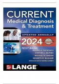 Test Bank For Current Medical Diagnosis And Treatment 2024 63rd Edition By By Maxine Papadakis, Stephen Mcphee, Michael Rabow & Kenneth Mcquaid