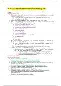 NUR 323- Health assessment final study guide