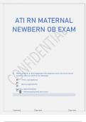 ATI MATERNAL NEWBERN OB EXAM(VERSIONS) 2023 2024.