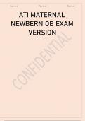 ATI MATERNAL NEWBERN OB EXAM. ATI MATERNAL NEWBERN OB EXAM(VERSIONS) 2023 2024. ATI MATERNAL NEWBORN- PRACTICE 2019 